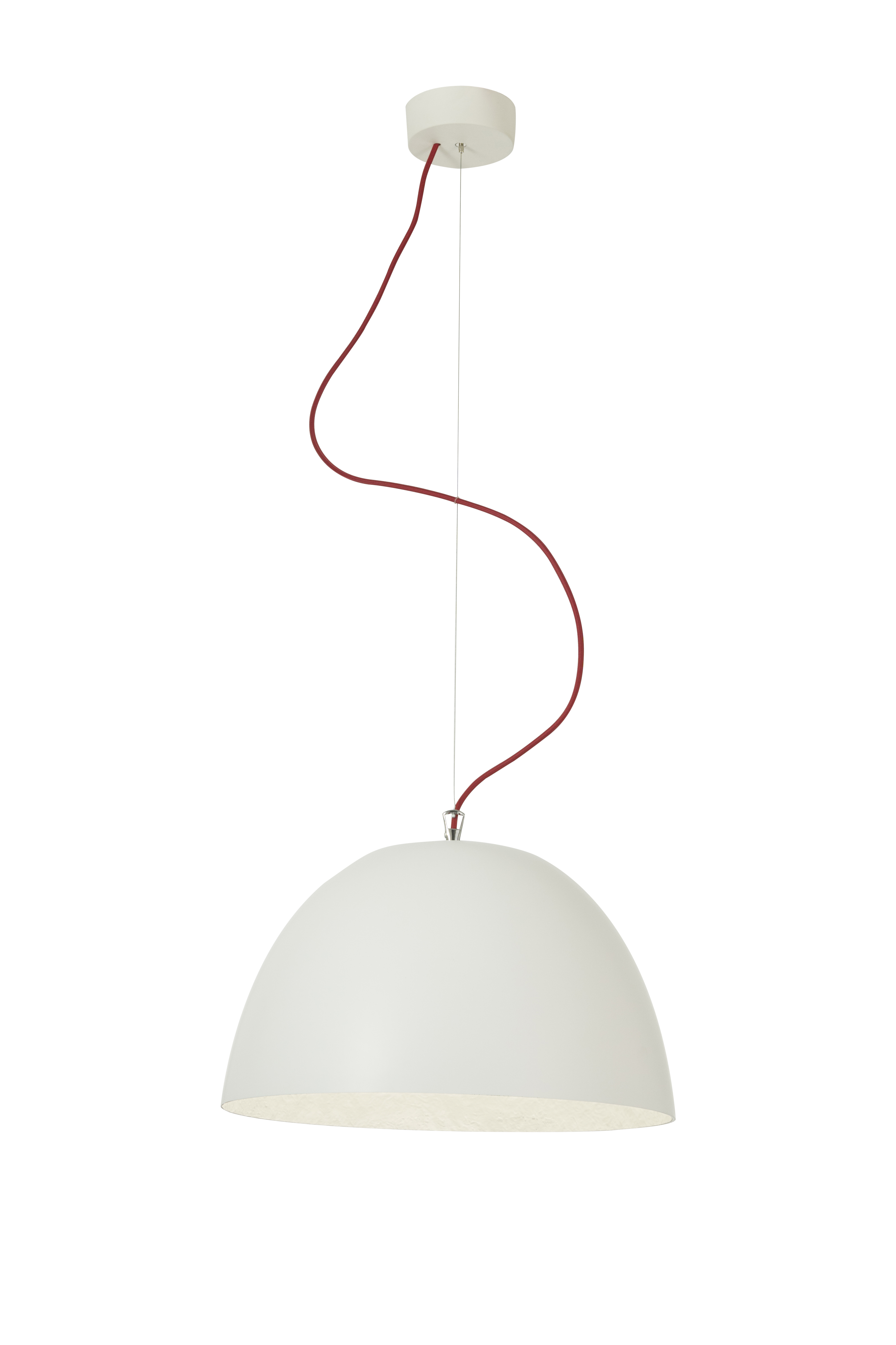 Pendant Lamp H2O Cemento In-Es Artdesign Collection Matt Color White White Size 27,5 Cm  Diam. 46 Cm